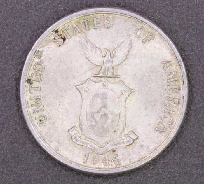 1944-D US Philppines 20 Centavos Coin ~ Better Grade
