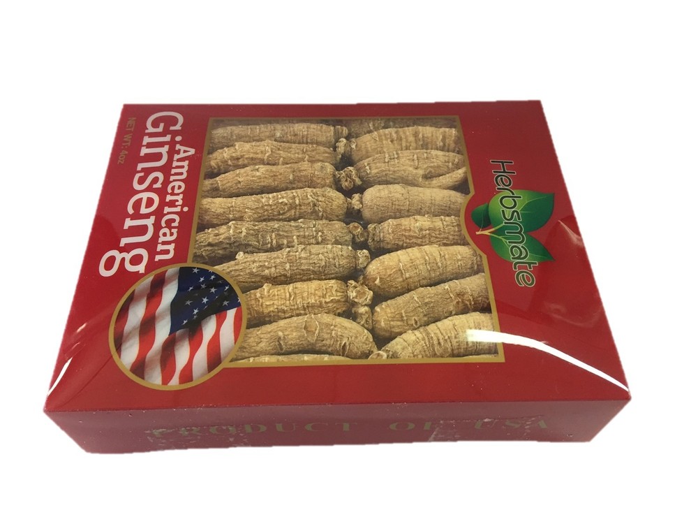 Hand-selected A Grade American Ginseng Root Small Thin Short Size (4 Oz. Box)