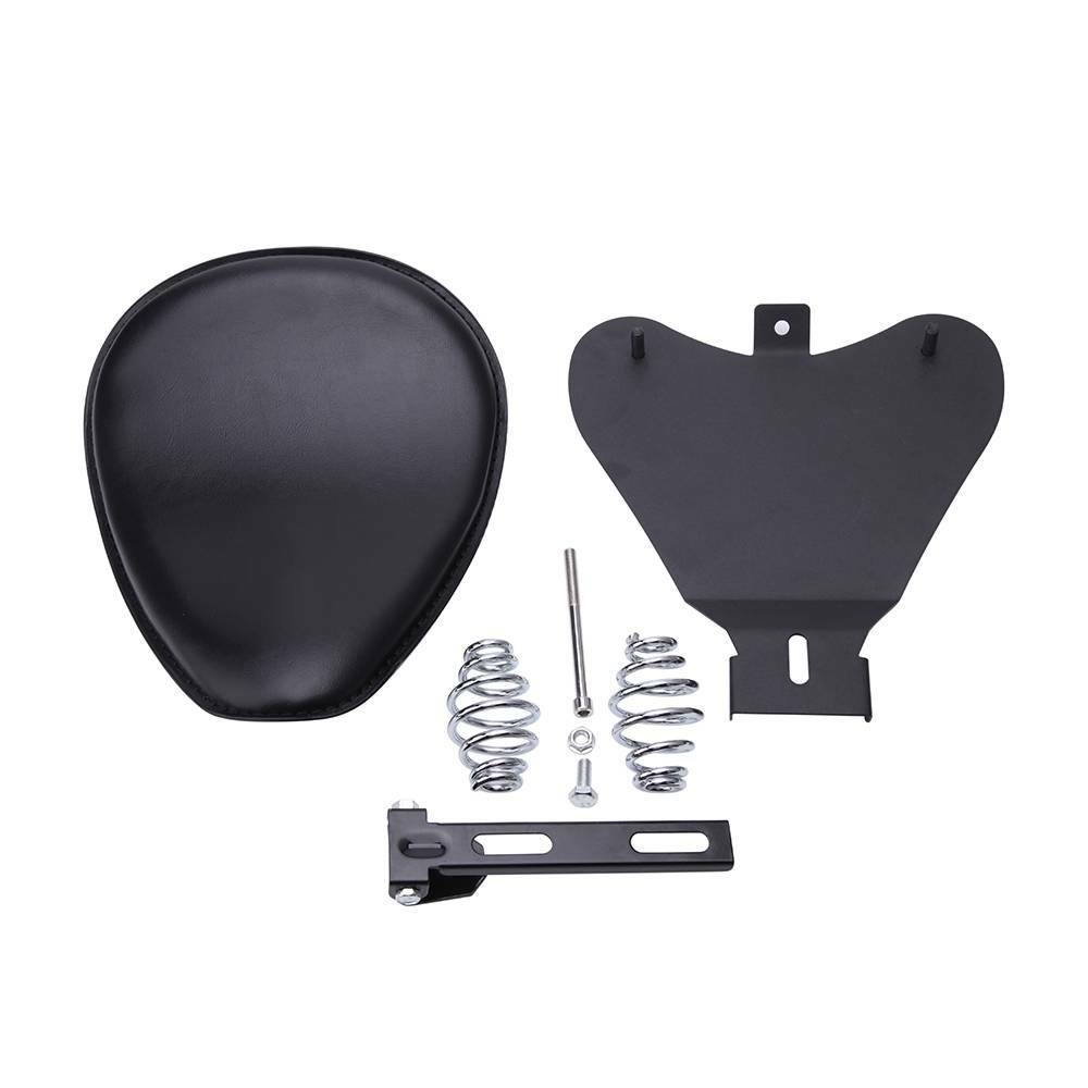 Motorcycle Spring Solo Seat With Base Bracket Saddle For Bobber Chopper Custom