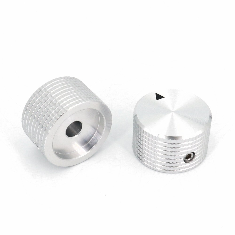 10PCS SOLID Aluminum Amplifier Control VOLUME Rotary Cap Potentiometer Knob 6mm