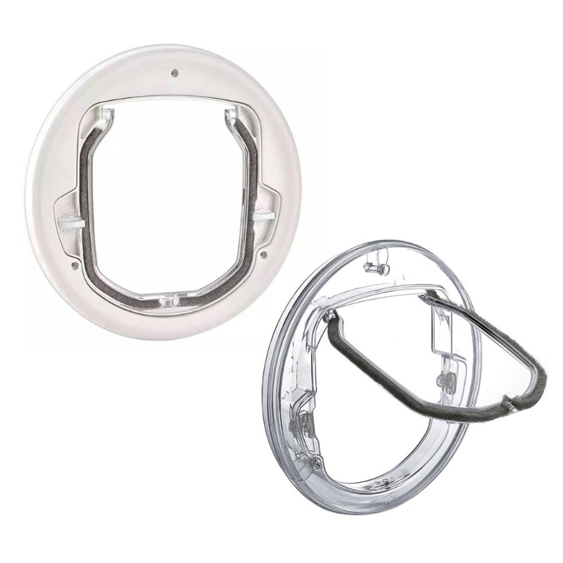 4 Way Locking Security Dog Cat Flap Door Controllable Switchs Direction Cat Door