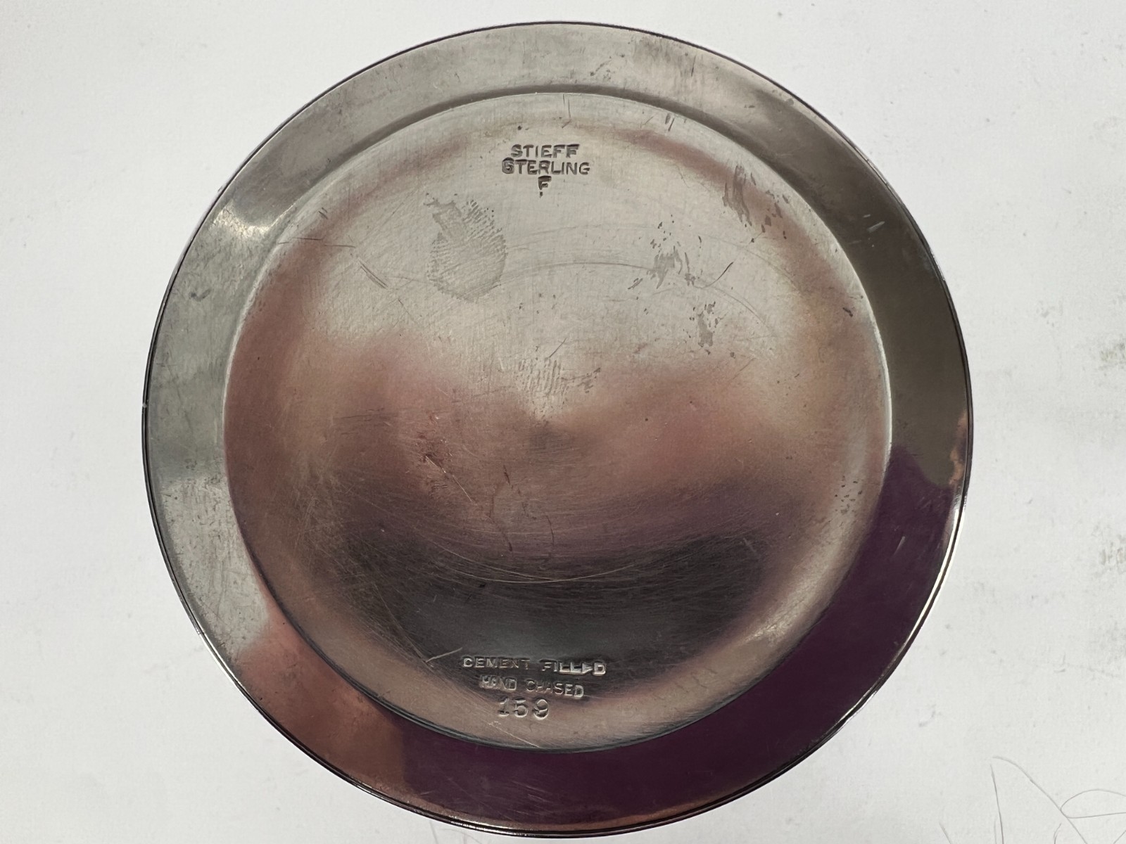 Vintage Sterling Silver Stieff Rose Hand-Chased #159 Candlesticks - 10.25"