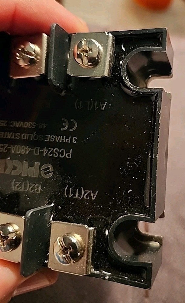 Picker PCS24-A-480A-25ZSL-T 3 Phase Solid State Relay, Panel Mount 48-530VAC 25A