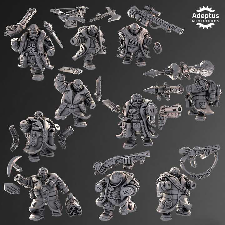 Adeptus Miniatures - Space Dwarves Kill Team