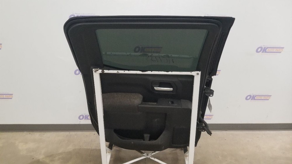 20 CHEVY SILVERADO 1500 CUSTOM DOOR REAR LEFT DRIVER BLACK CREW CAB