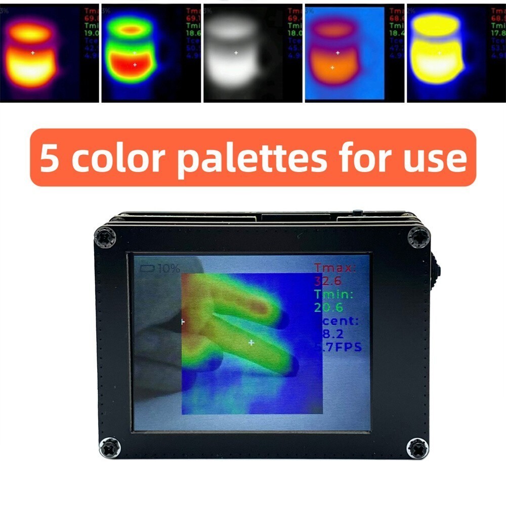 Thermometer Infrared Thermal Imager Visible Light Heating Detect Imaging Camera