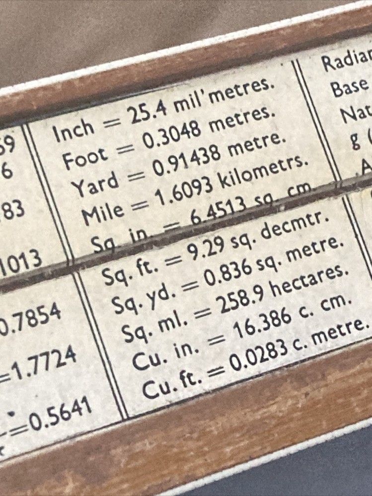 SLIDE RULE A.G. THORNTON Ltd 3654