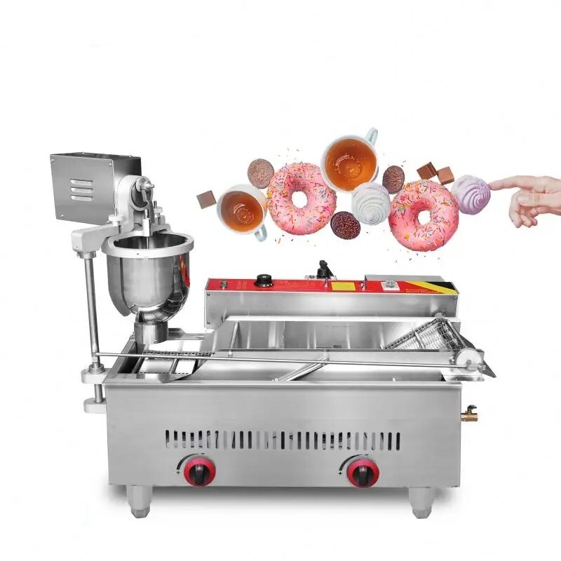 propane Gas Commercial Automatic Donut Maker Doughnut Making Machine