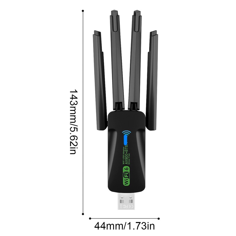 USB WiFi Bluetooth Adapter 600Mbps Dual Band 2.4/5Ghz Wireless Network Receiver.