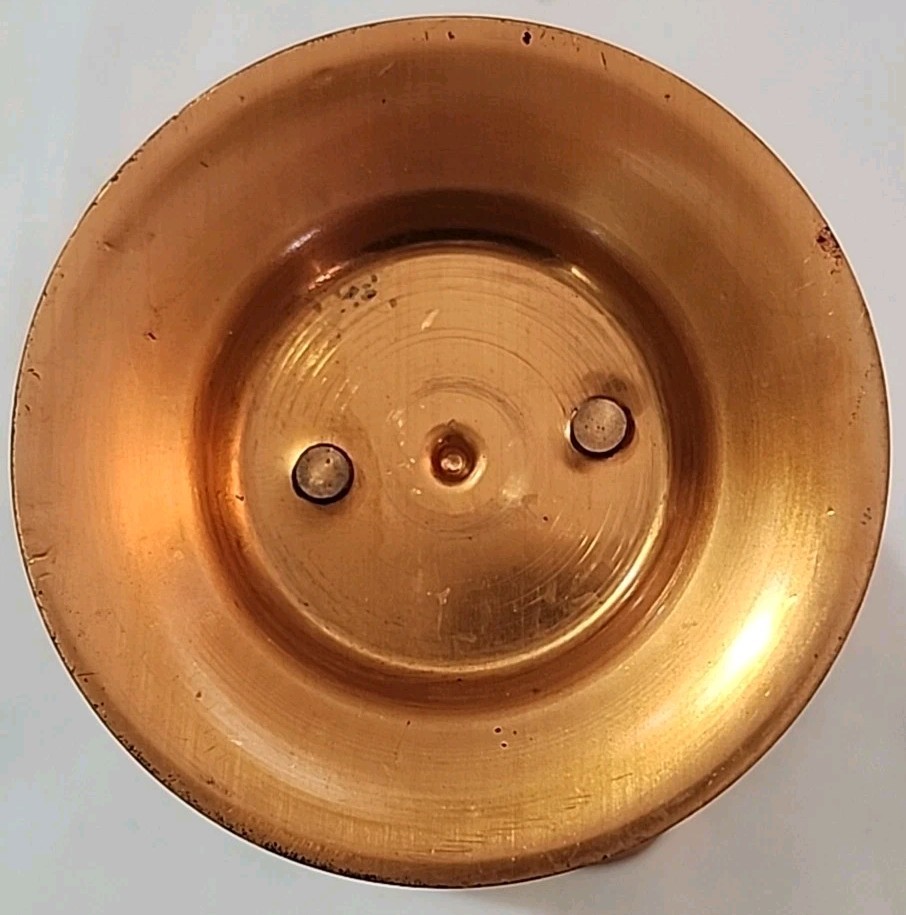 Vintage Solid Copper Hammered Small Planter Decorative Pot Spittoon 3.25" Tall