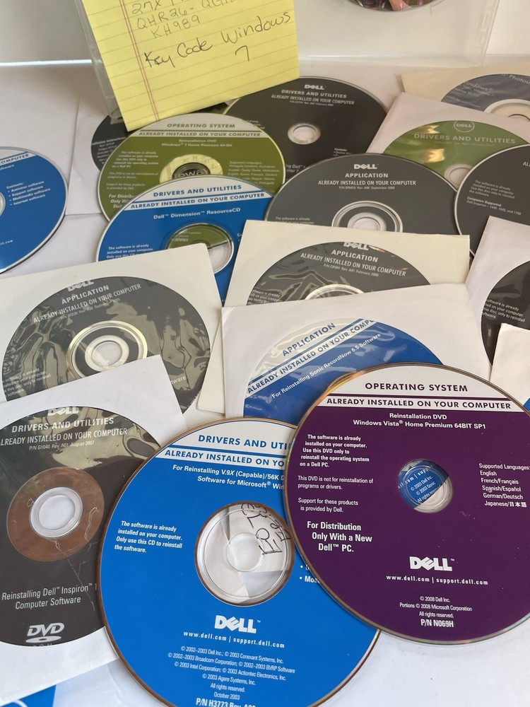 DELL OPERATING SYSTEM APPLICATION DRIVERS & UTILITIES DISCS Big Lot