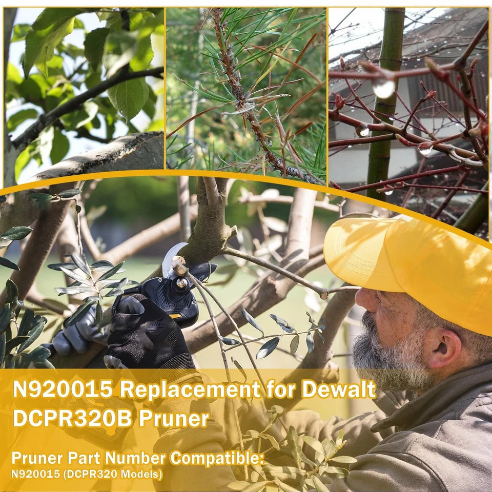 2PCS Pruner Blade Compatible with Dewalt 20V MAX Cordless Pruner Replacement