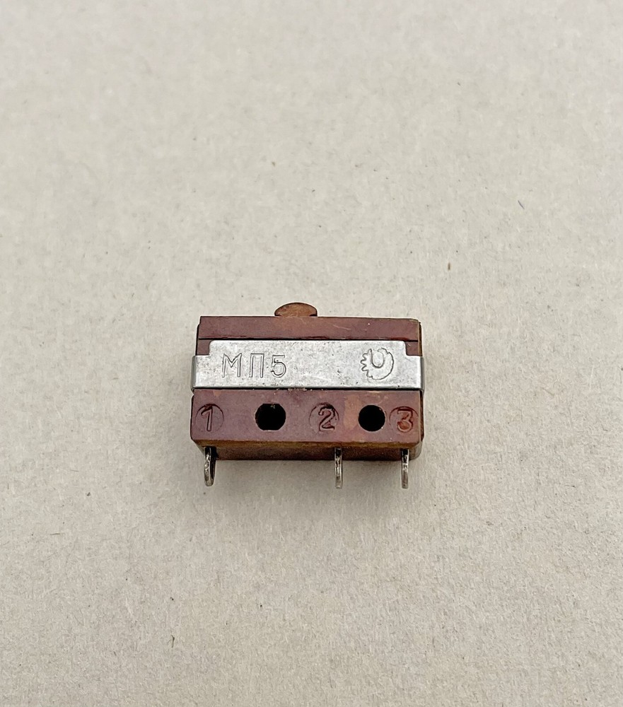 10x  Push Button MP5 Microswitch/ Mini Switch SPDT 3A 250VAC Vintage USSR