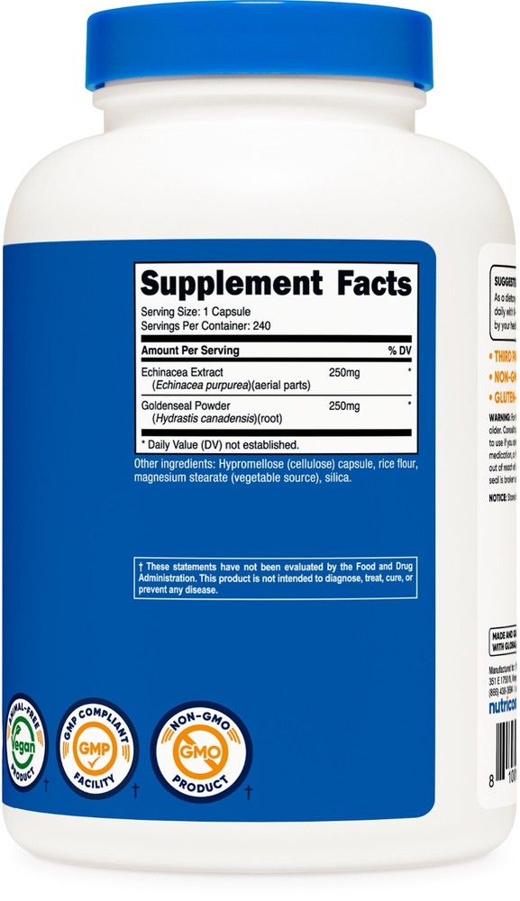 Nutricost Echinacea & Goldenseal Root 500mg