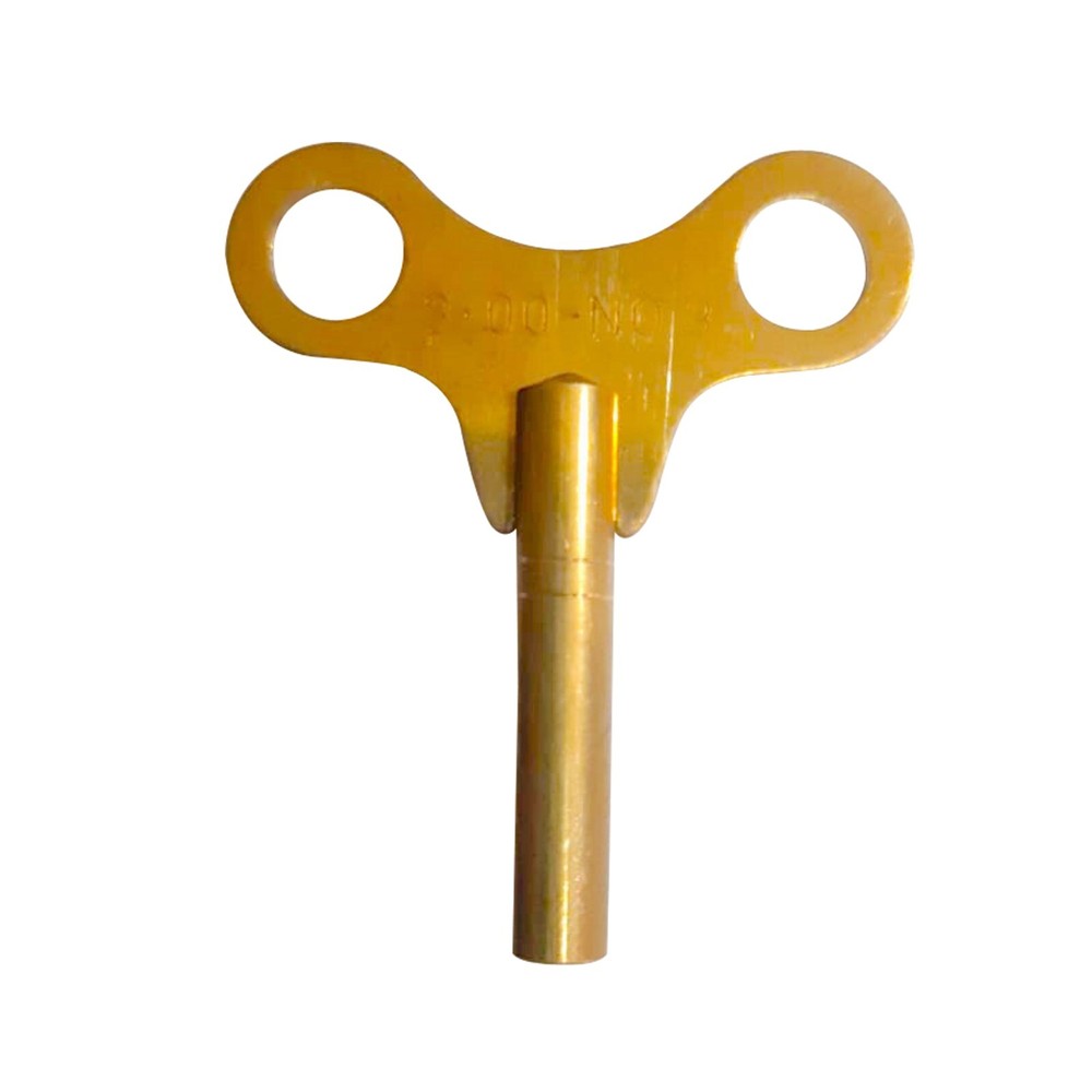 Brass Replacement Clock Key For Key Wind Clocks Size 3 / 3.0 mm - Clock Parts
