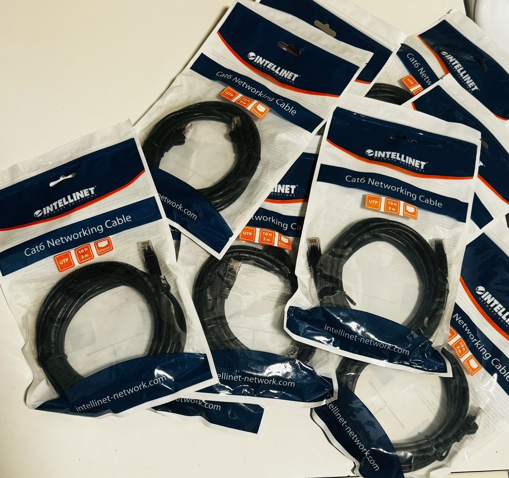 Cat6 3ft to 10ft Ethernet Patch Cable | 10Gbps Snag-less LAN Network Cord