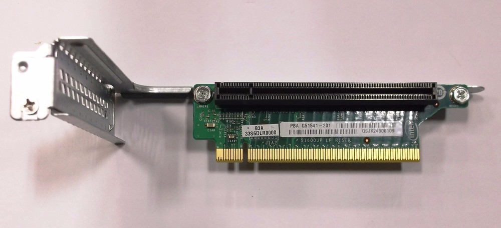 Intel AXX1UPCIEX16 Spare Riser Card For Intel R1000 Chassis New Pull