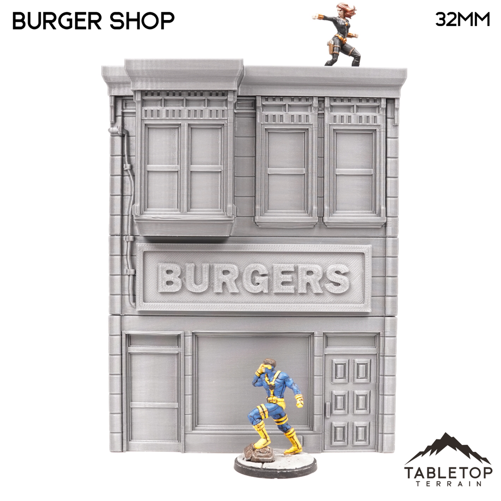 Burger Restaurant - Marvel Crisis Protocol Building - Tabletop Terrain MCP