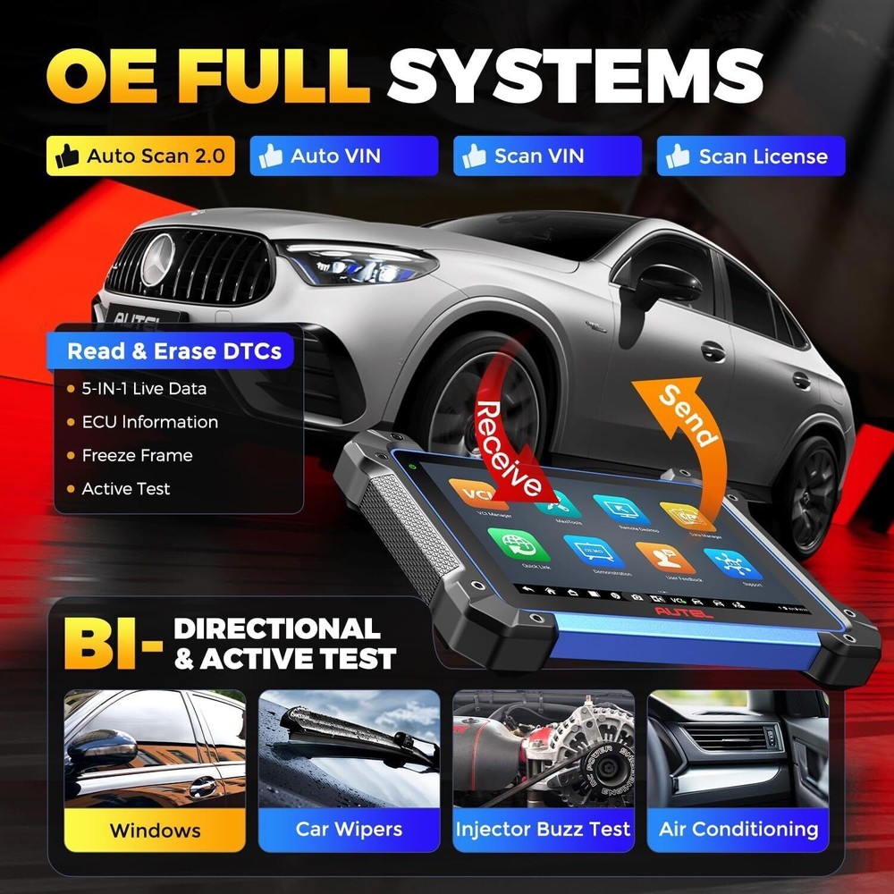 Autel MaxiIM IM608S II Full Kit Key FOB Programmer Scanner ECU Coding 40+ Reset