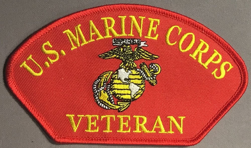 USMC Marine Corps Veteran licensed hat patch