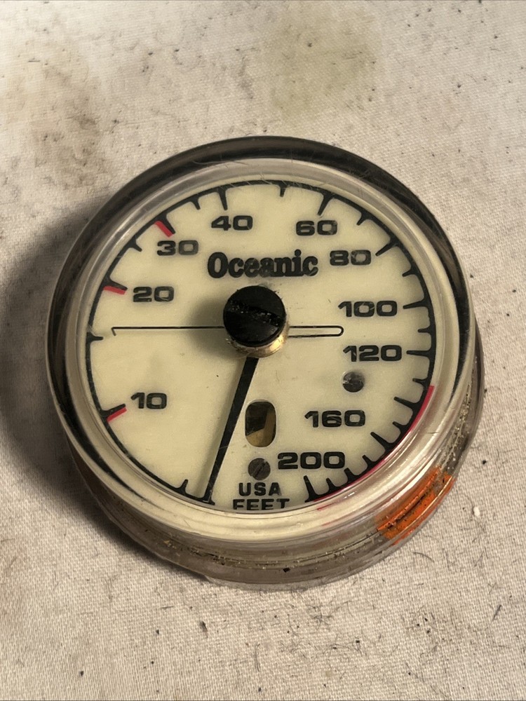 Oceanic 200 ft Depth Gauge Puck Module Scuba Dive