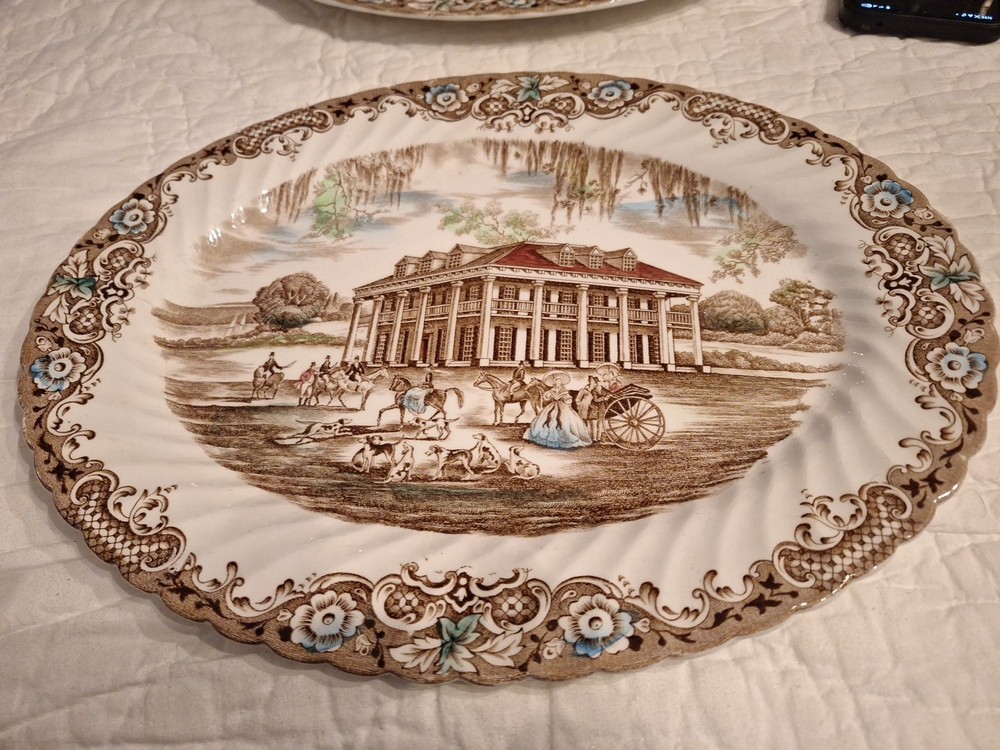 Johnson Brothers Heritage Hall Oval Platter 14"