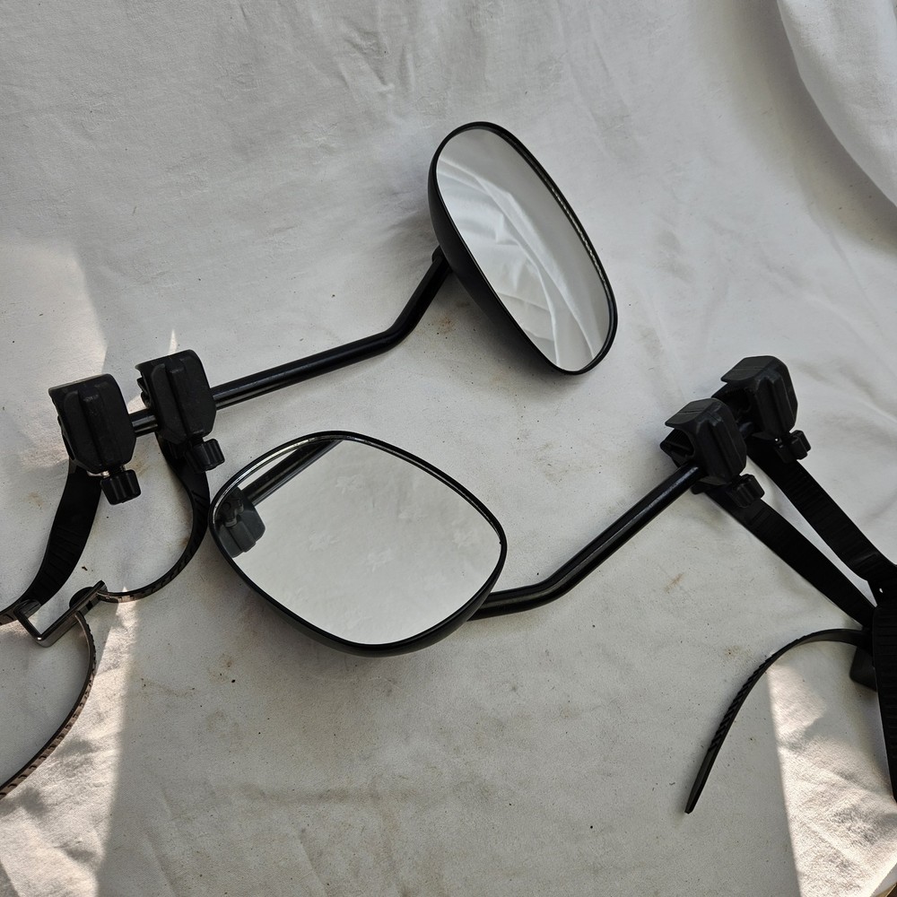 Universal Towing Mirrors Pair Caravan. Elasticated Strap Clip On Fit