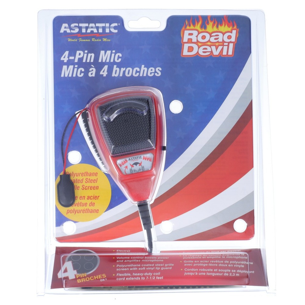 Astatic 302-10036 Mic Rd104e Red Devil Amp (30210036)