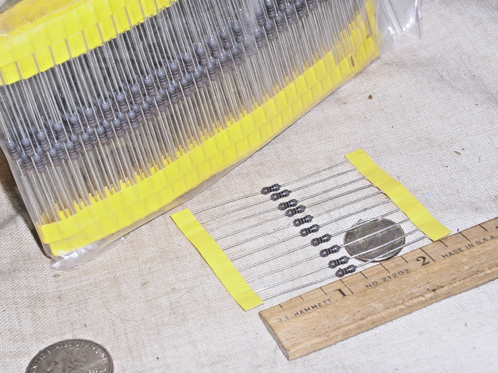 10 NEW 1K 1 K METAL FILM MF 1 KILO 1000 OHM 1/4 W .25 W WATT 1% RESISTOR FR SHIP