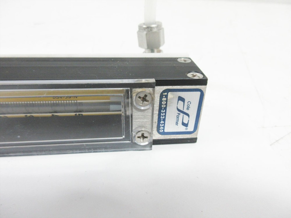 COLE PARMER PMR1-010341 03219-31 MASTERFLEX VARIABLE-AREA FLOWMETER 150 MM SCALE