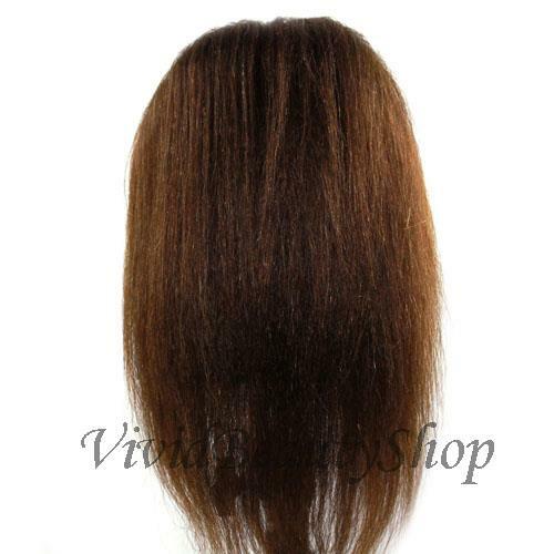 Afro American Cosmetology Mannequin Human Hair Hairdresser Manikin Wig Head