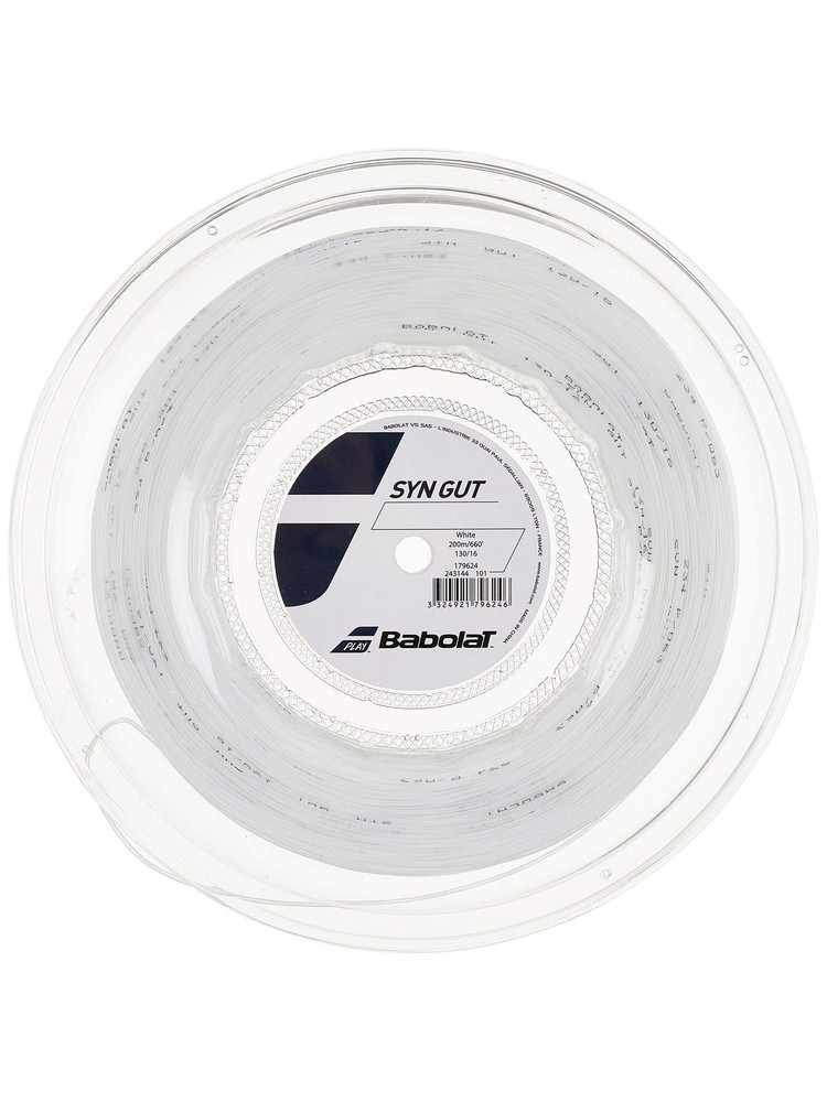 Syn Gut Tennis String (Reel) (White, 16g)