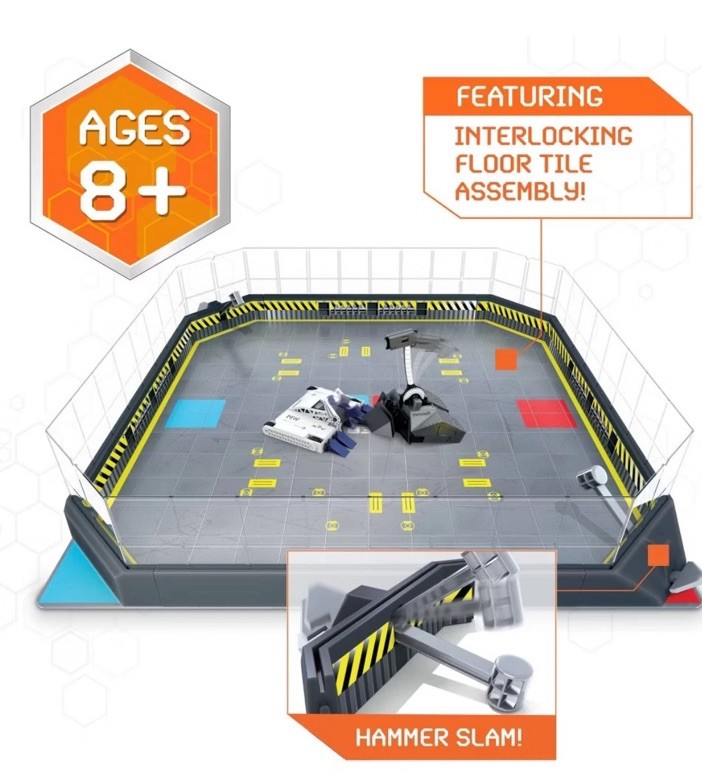 Hex Bots BattleBots ARENA 4.0 + BLACKSMITH & BITE FORCE R/C Robots