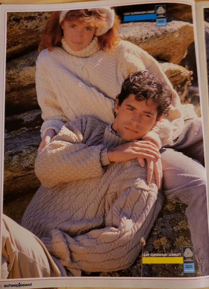 Creative Knitting With Scheepjeswol Volume 4 1986 Winter Sweater Pattern Book