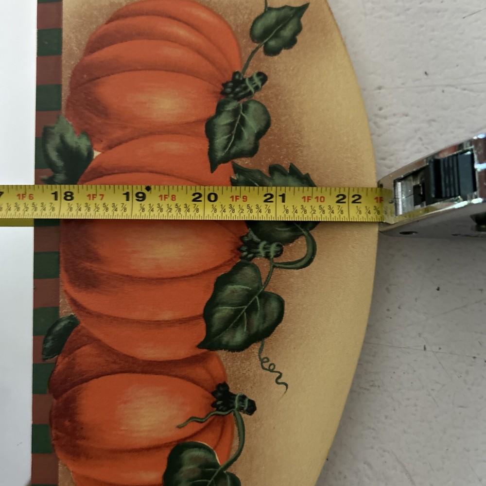 Hanging decorative fall mirror with pumpkins (nd)