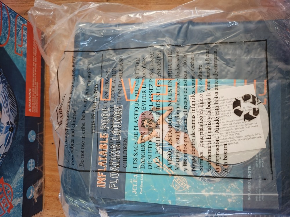 JCLEAL Inflatable Double Pool Lounger/Float Design For Two