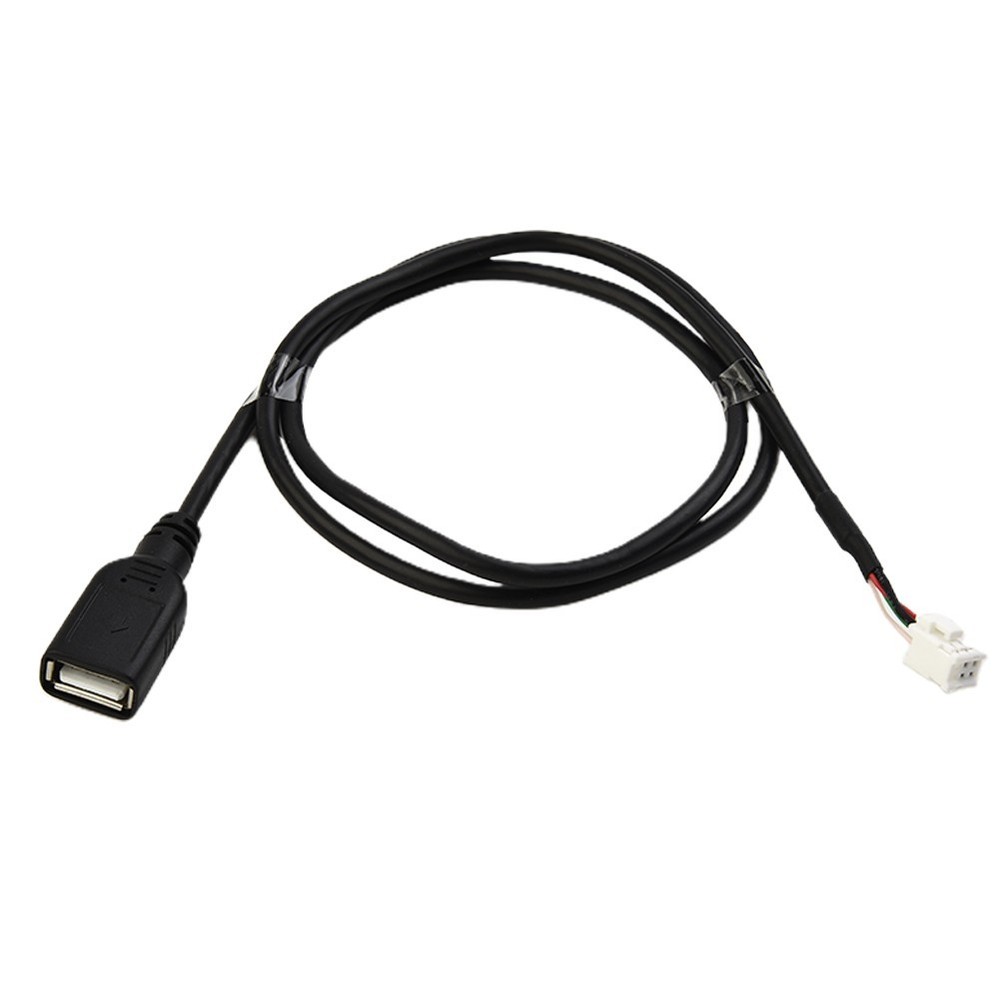 2pcs Car USB Cable Adapter 4Pin & 6Pin Accessories Connector For Android