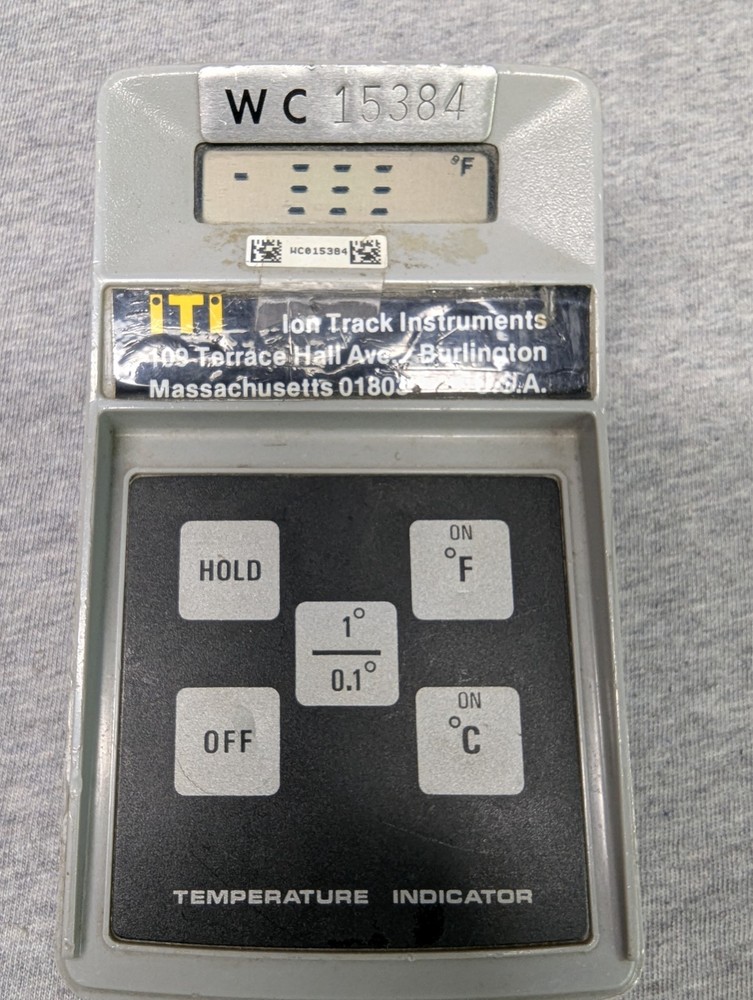 Ion Track Instruments Temperature Indicator - Surplus From Nuclear Plant