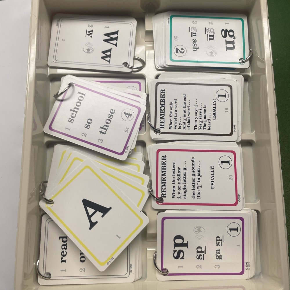 Hooked on Phonics 1993 Master Set and Hooked on Math 1992 homeschool aids 99%