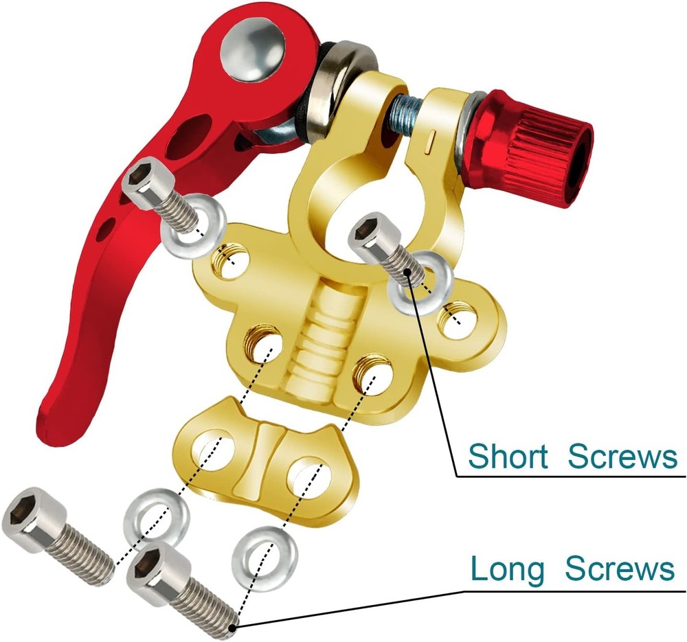 2PCS Battery Terminal Connectors, 4 Way Quick Release Disconnect Copper