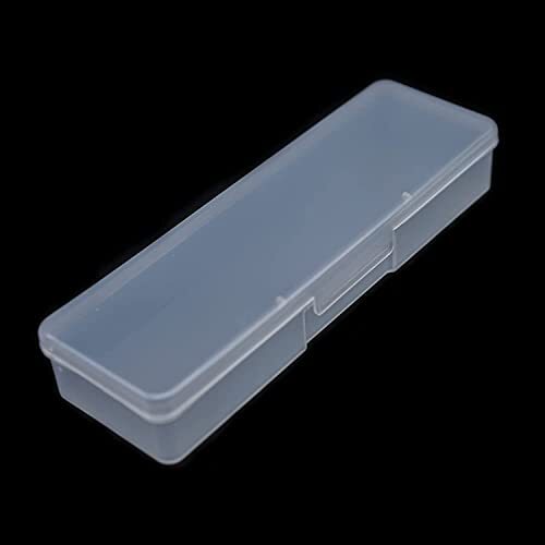 4 Pieces Plastic Storage Personal Box for Nail, Nail Implement Storage clear