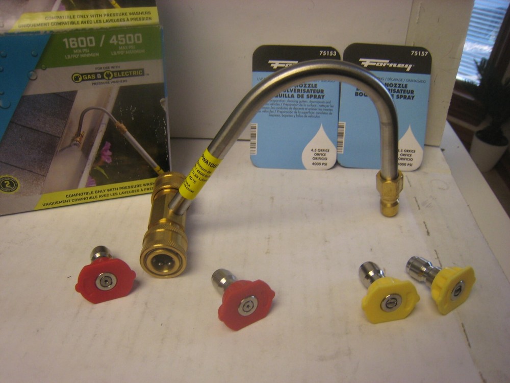 ^ Surface Maxx Spray Tip Gutter Cleaner Attachment Compatible w/ Pressure Washer