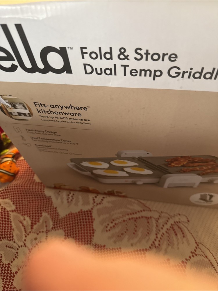 Bella Fold & Store Griddle New In Box