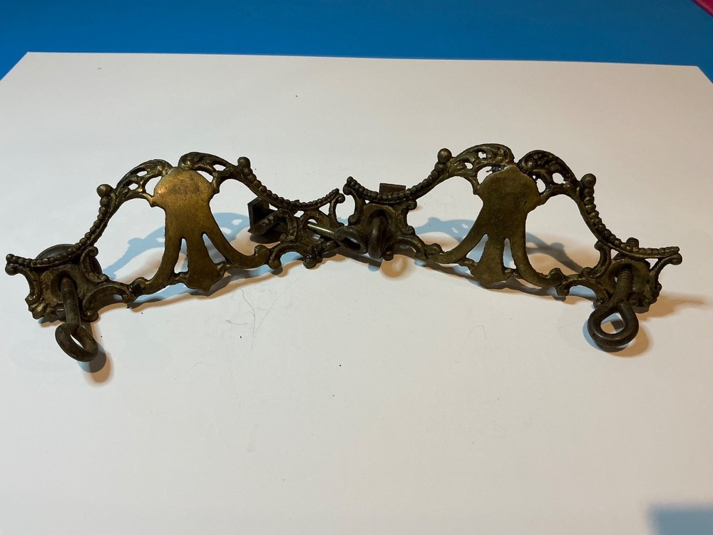 Lot of 2 Antique Brass Drop Bail Drawer Pulls. Does not Include Bails. B2