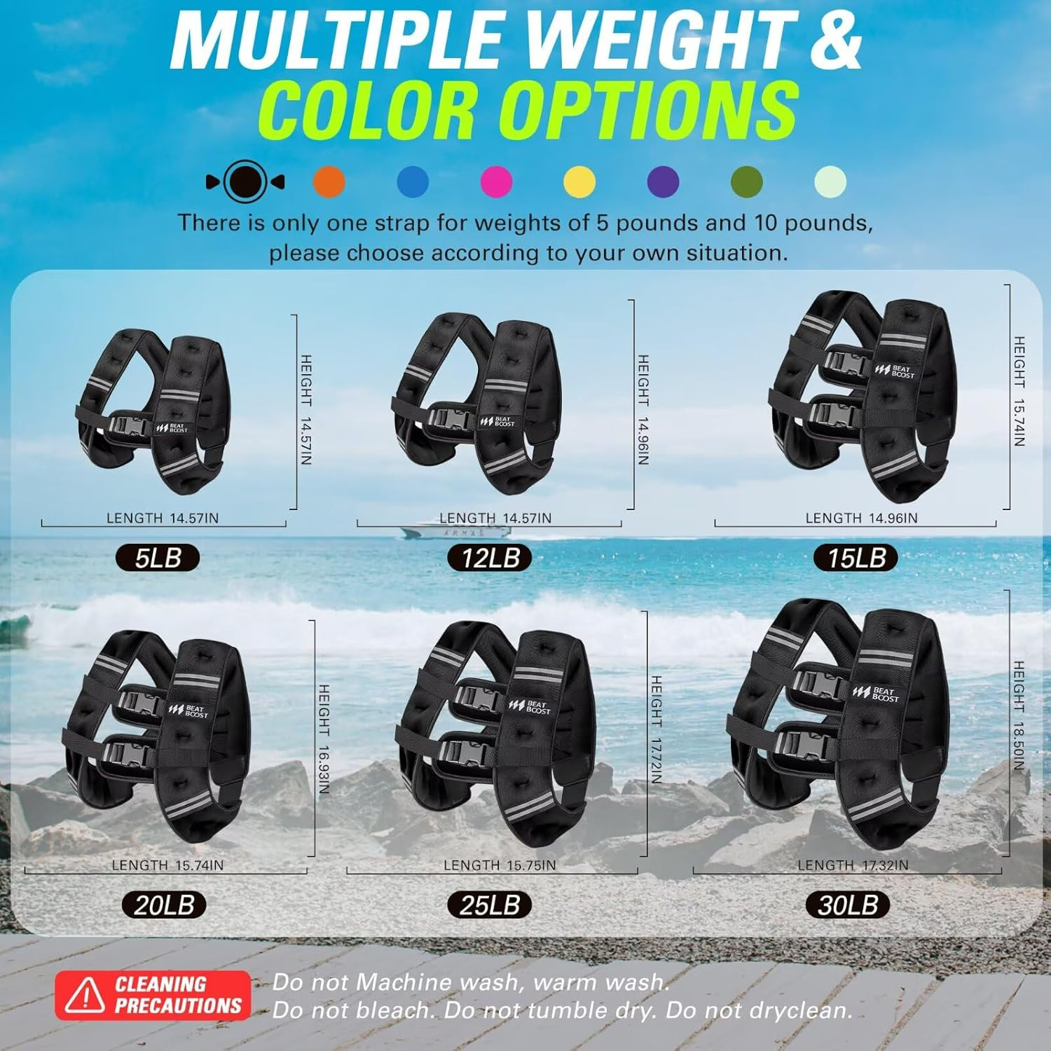 Weighted Vest Woman 5 12 15 20 25 30 Lb Weight Vest with Ironsand for Walking St