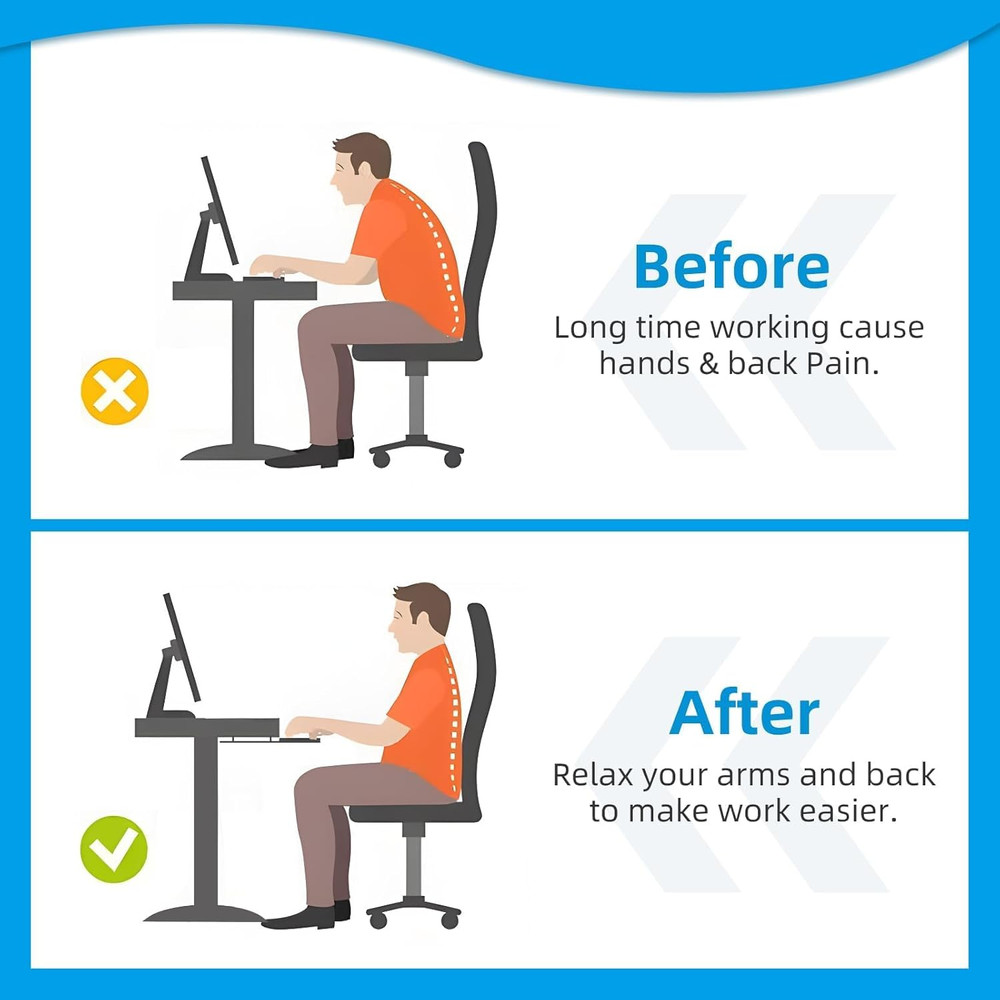 Solid Steel under Desk Keyboard Tray Slide Out with 360° Rotating Mouse Platform