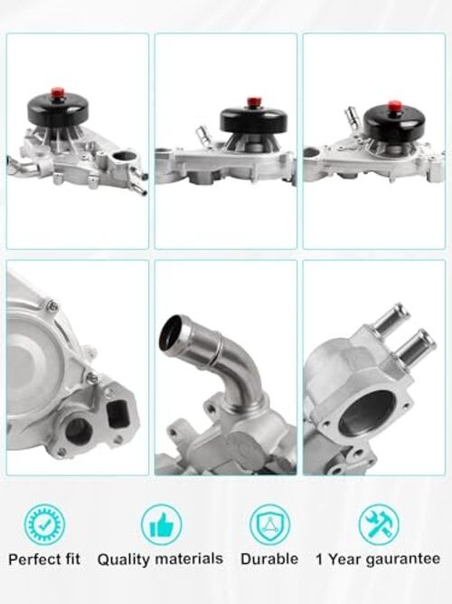 Engine Water Pump Compatible with Escalade Avalanche Express Silverado AW5104