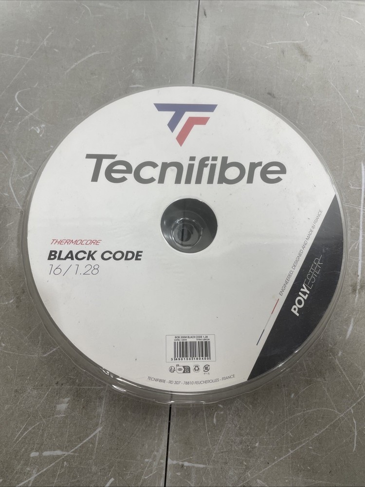 New Tecnifibre Black Code 16g Reel 660'