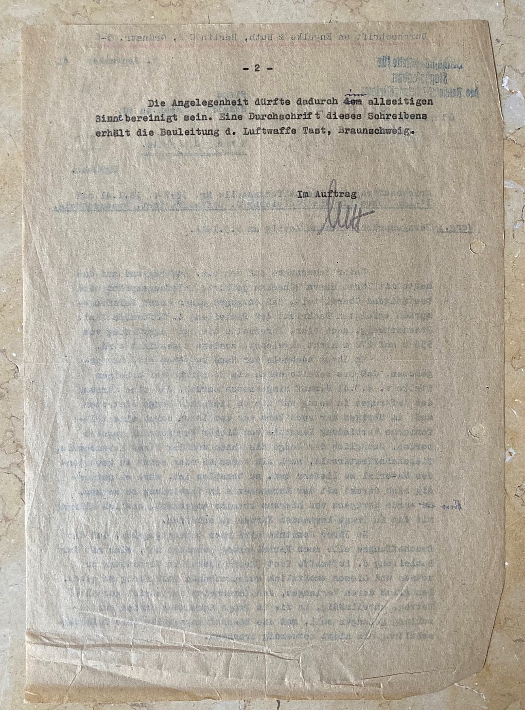 WW2 GERMAN REICHSMARSHALL REICHSMINISTER of AVIATION PROCUREMENT DOCUMENT 1941
