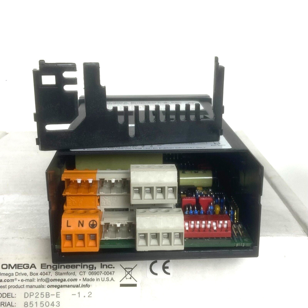 Omega Engineering DP25B-E-1.2 Digital Process Panel Meter 115VAC 4-Digit 1/8 DIN